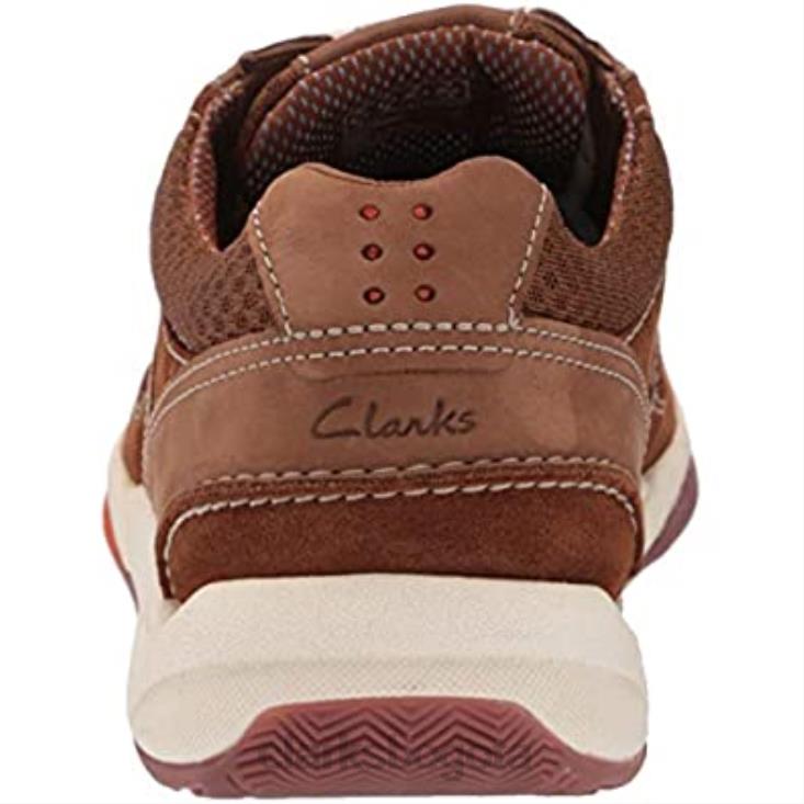 Clarks 0DX8L2931 Zapatilla Clarks Langton Lane de nobuk tostado para hombre hombres