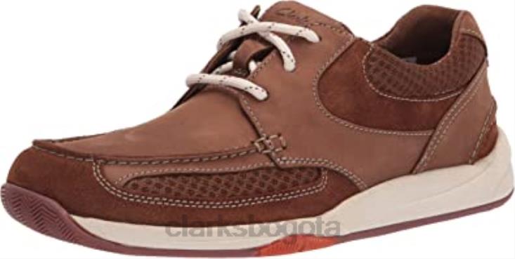 Clarks 0DX8L2932 zapatillas langton lane de nobuk tostado para hombre clarks hombres