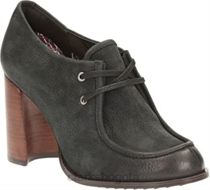 Clarks 0DX8L2939 Zapato clarks mujer cass day nobuk negro mujer