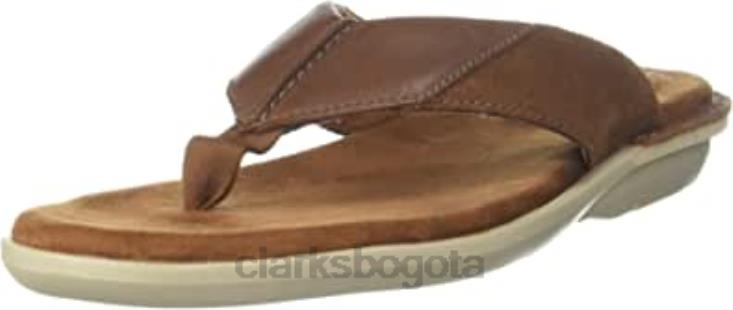 Clarks 0DX8L294 sandalias de cuero ellison easy color tostado clarks unisexo