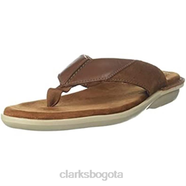 Clarks 0DX8L294 sandalias de cuero ellison easy color tostado clarks unisexo
