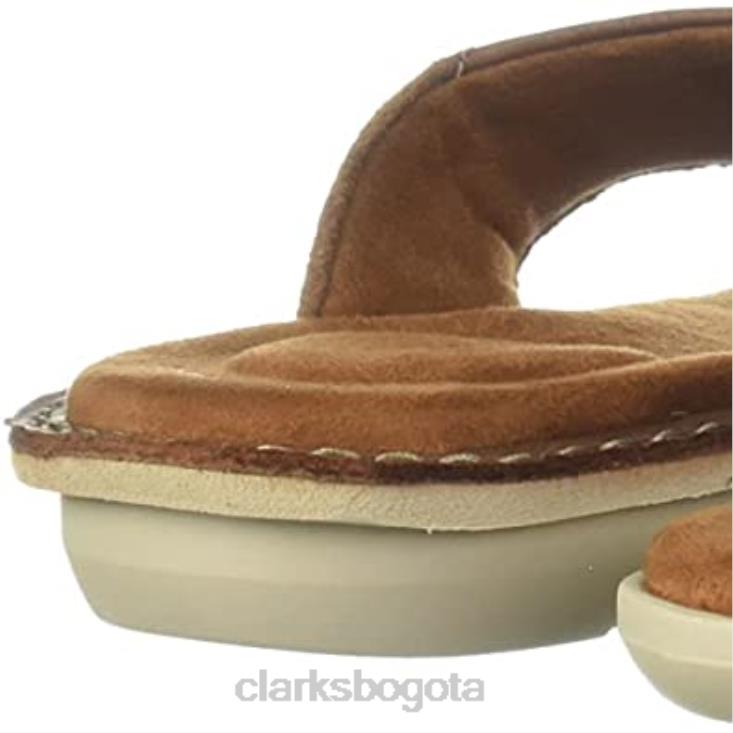 Clarks 0DX8L294 sandalias de cuero ellison easy color tostado clarks unisexo