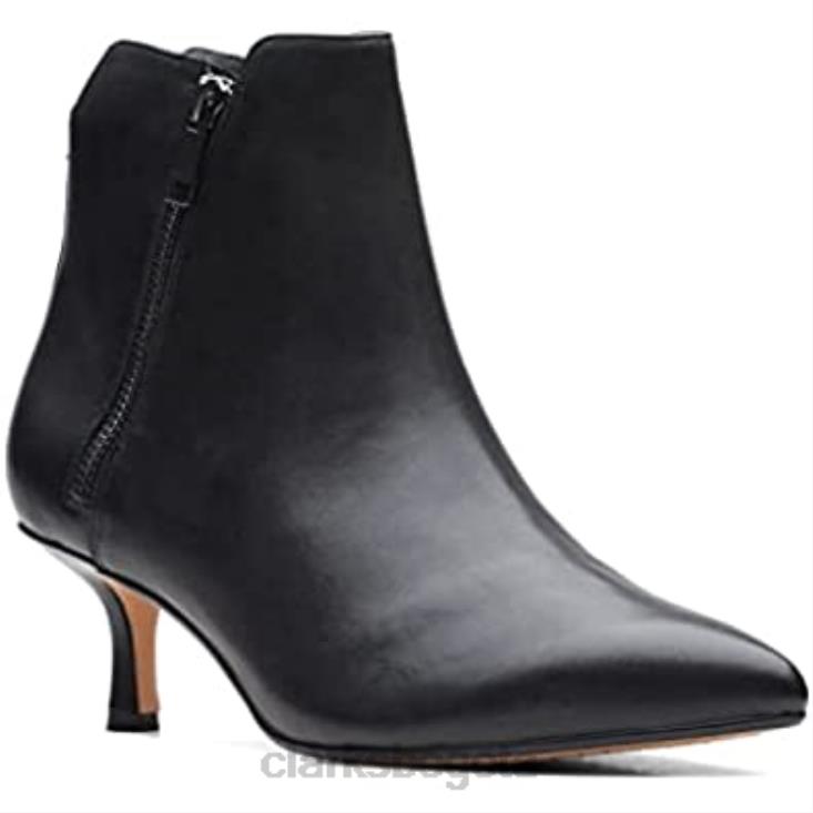 Clarks 0DX8L2941 Botines de tacón de mujer violeta 55 zip black croc ante/piel clarks negro mujer negro