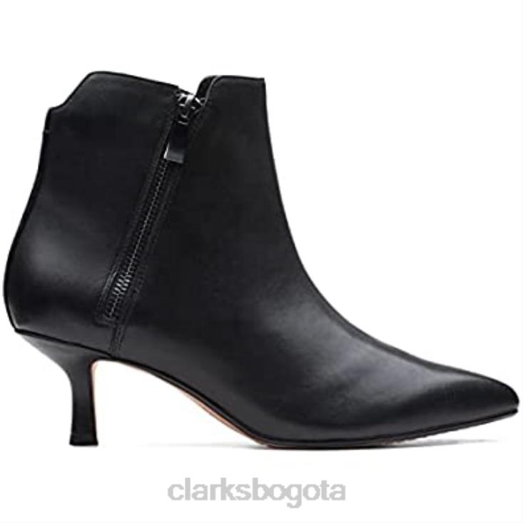 Clarks 0DX8L2941 Botines de tacón de mujer violeta 55 zip black croc ante/piel clarks negro mujer negro