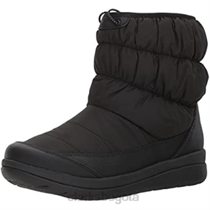 Clarks 0DX8L2947 Botas de nieve Clarks Cabrini Bay para mujer negras mujer negro