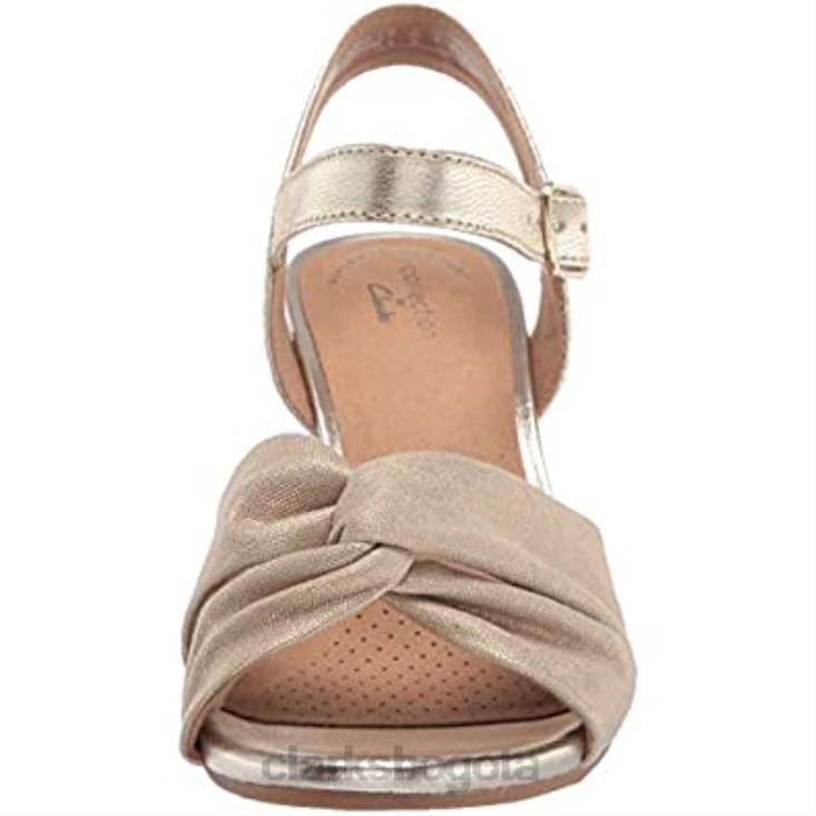 Clarks 0DX8L2948 sandalia cuña mujer margee beth combi piel textil natural clarks mujer combi cuero textil natural