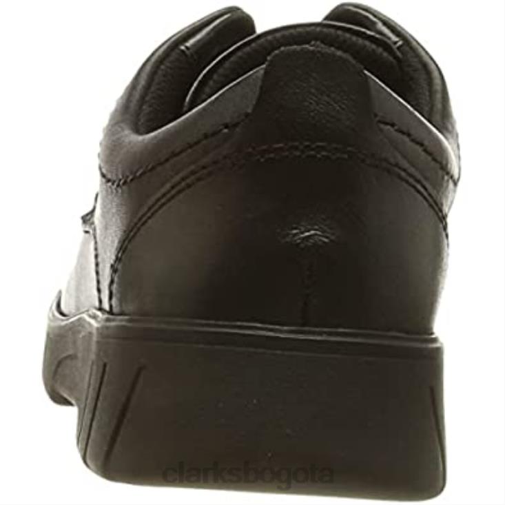 Clarks 0DX8L295 niño rama encaje y oxford clarks cuero negro niños cuero negro