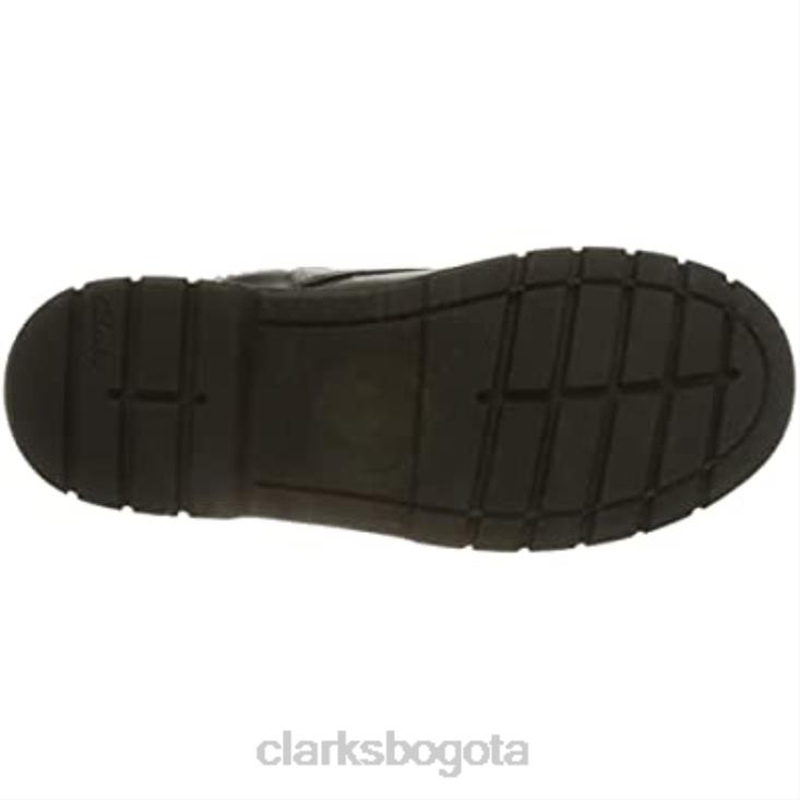 Clarks 0DX8L295 niño rama encaje y oxford clarks cuero negro niños cuero negro