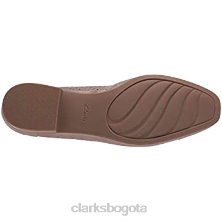 Clarks 0DX8L2954 Bailarinas Clarks Juliet Cedar de mujer de piel metalizada mujer