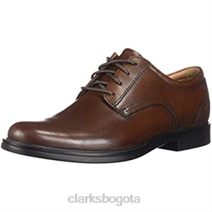 Clarks 0DX8L2957 zapato de encaje un aldric para hombre clarks dark tan lea hombres lea bronceado oscuro