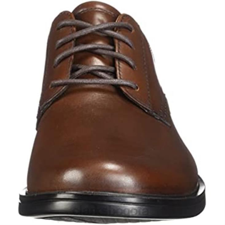 Clarks 0DX8L2957 zapato de encaje un aldric para hombre clarks dark tan lea hombres lea bronceado oscuro