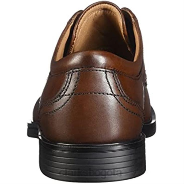 Clarks 0DX8L2957 zapato de encaje un aldric para hombre clarks dark tan lea hombres lea bronceado oscuro