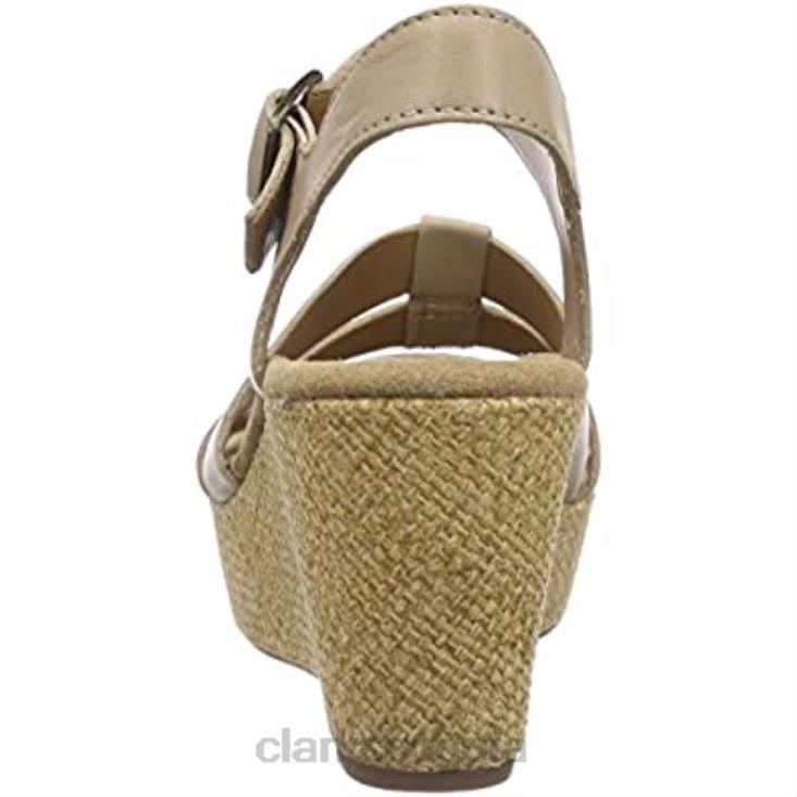 Clarks 0DX8L2962 Sandalias con tacón de cuña Clarks Caslynn Harp para mujer mujer