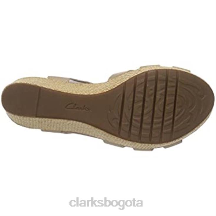 Clarks 0DX8L2962 Sandalias con tacón de cuña Clarks Caslynn Harp para mujer mujer