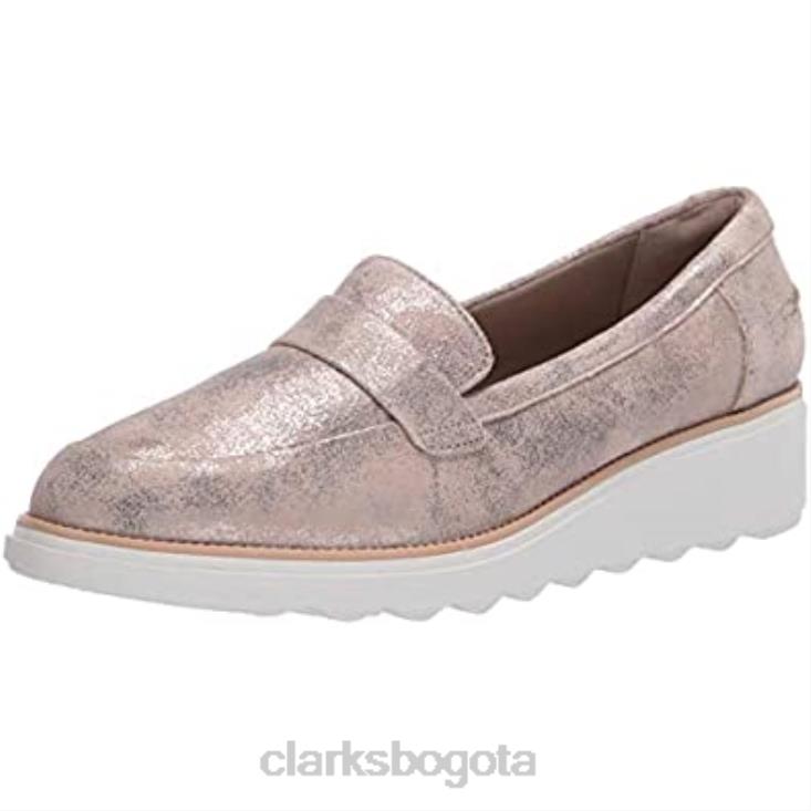 Clarks 0DX8L2968 mocasines clarks sharon gracie pen ny de gamuza peltre para mujer mujer gamuza peltre