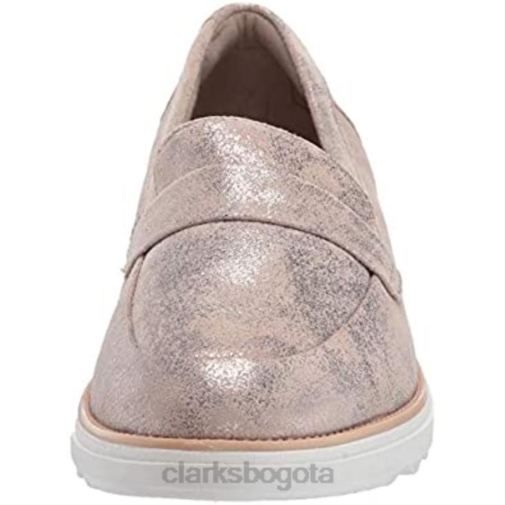 Clarks 0DX8L2968 mocasines clarks sharon gracie pen ny de gamuza peltre para mujer mujer gamuza peltre