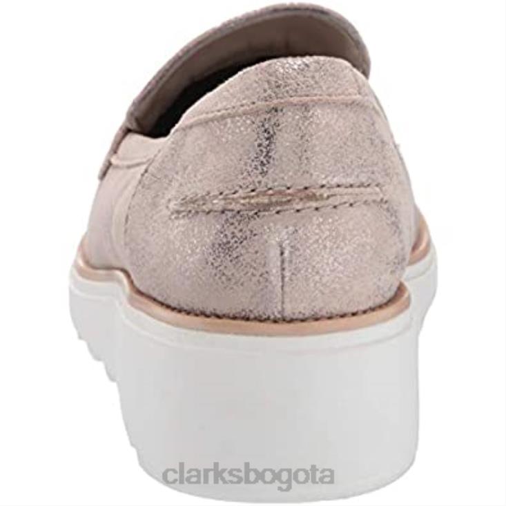 Clarks 0DX8L2968 mocasines clarks sharon gracie pen ny de gamuza peltre para mujer mujer gamuza peltre