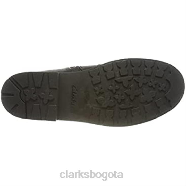 Clarks 0DX8L2969 Botas chelsea clarks astrol ork de piel negra para niña niños cuero negro