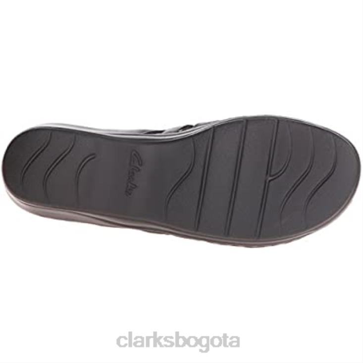 Clarks 0DX8L2970 Sandalias Clarks Lexi Marigold Q para mujer de piel negra mujer cuero negro