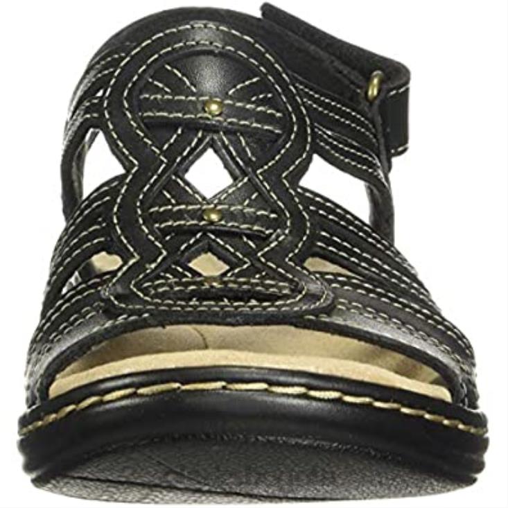 Clarks 0DX8L2973 sandalia clarks leisa janna mujer piel negro mujer cuero negro
