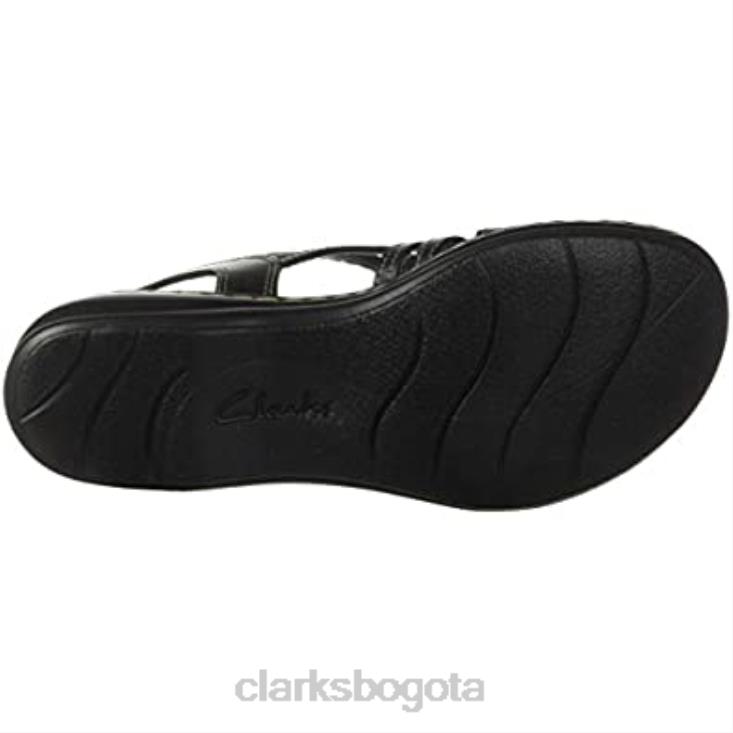 Clarks 0DX8L2973 sandalia clarks leisa janna mujer piel negro mujer cuero negro