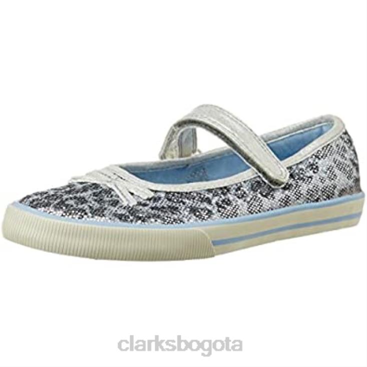 Clarks 0DX8L2978 clarks glamit junior plata unisexo plata