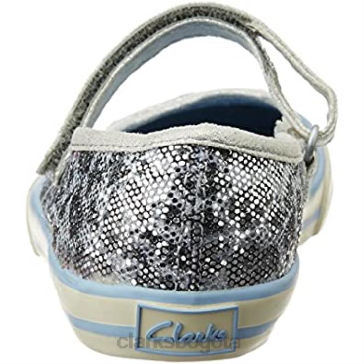 Clarks 0DX8L2978 clarks glamit junior plata unisexo plata