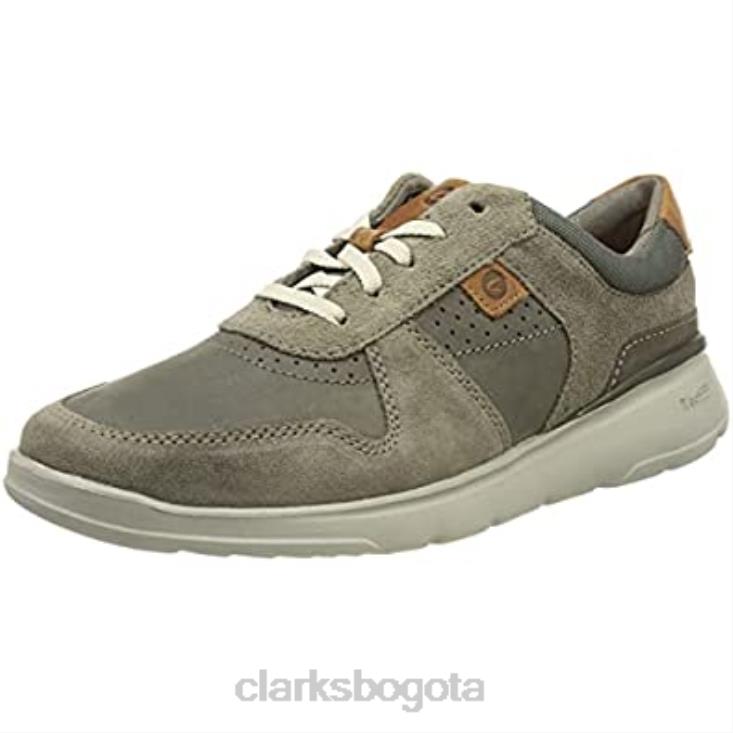 Clarks 0DX8L2991 zapatillas clarks gaskill vibe para hombre combi gris oscuro hombres combinado gris oscuro