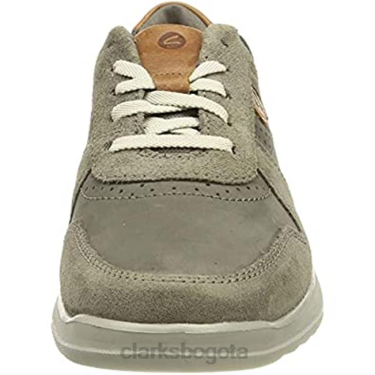 Clarks 0DX8L2991 zapatillas clarks gaskill vibe para hombre combi gris oscuro hombres combinado gris oscuro