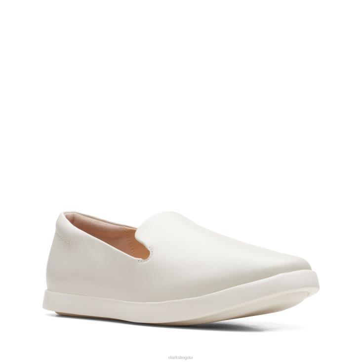 Clarks 0DX8L2999 ace lite lo clarks cuero blanco mujer cuero blanco