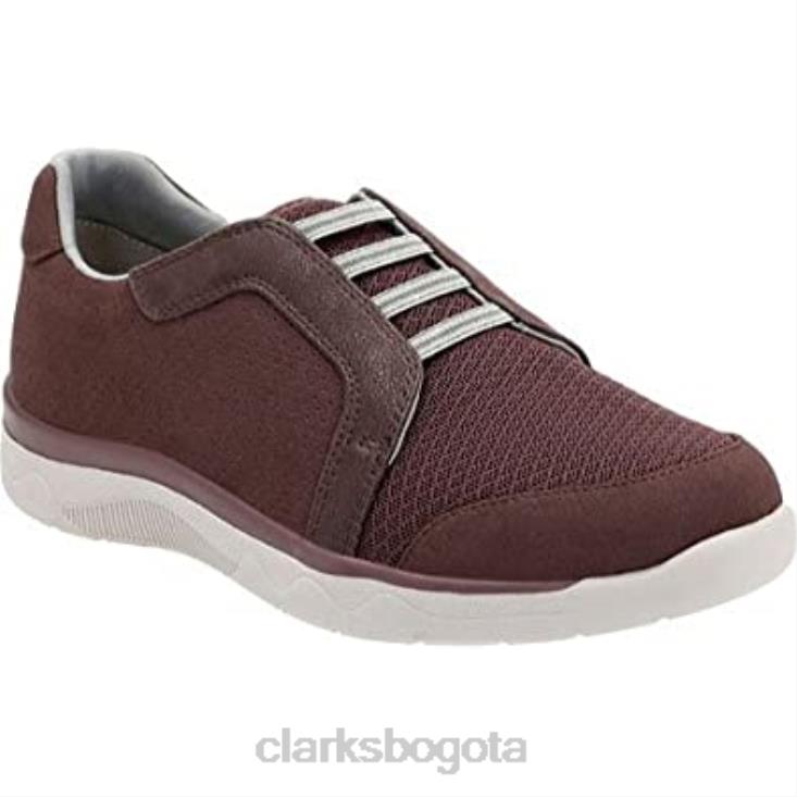Clarks 0DX8L3 Zapatilla clarks mckella morris de mujer de nobuk sintético berenjena mujer nubuck sintético berenjena