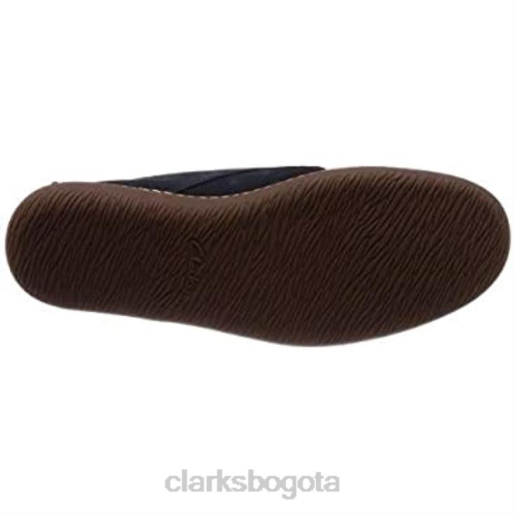 Clarks 0DX8L30 zapatos de ante con encaje saltash clarks de ante azul marino gris oscuro unisexo gamuza azul marino