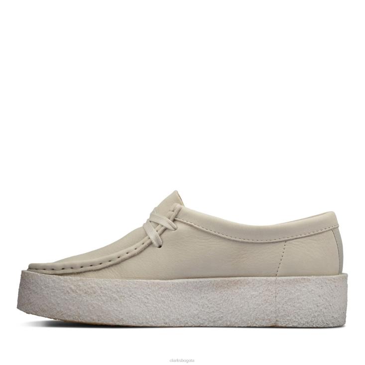Clarks 0DX8L3000 taza clarks wallabee mujer nubuck blanco
