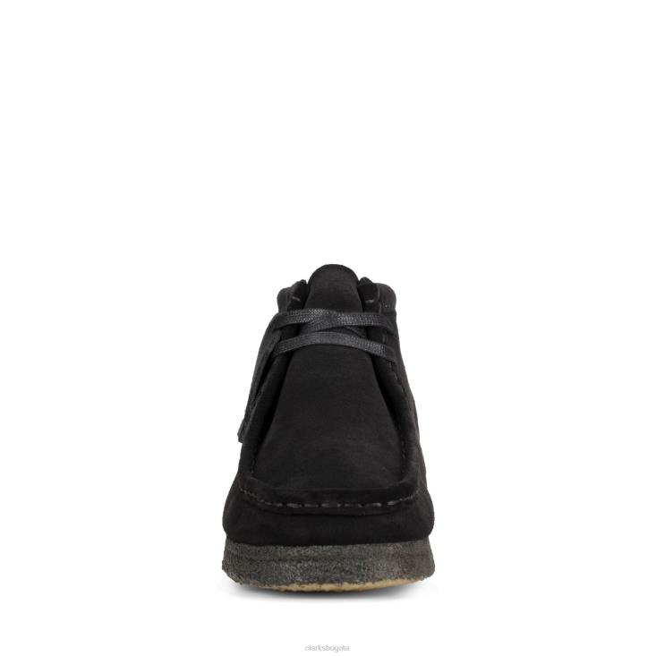 Clarks 0DX8L3016 bota clarks wallabee de ante negro mujer ante negro