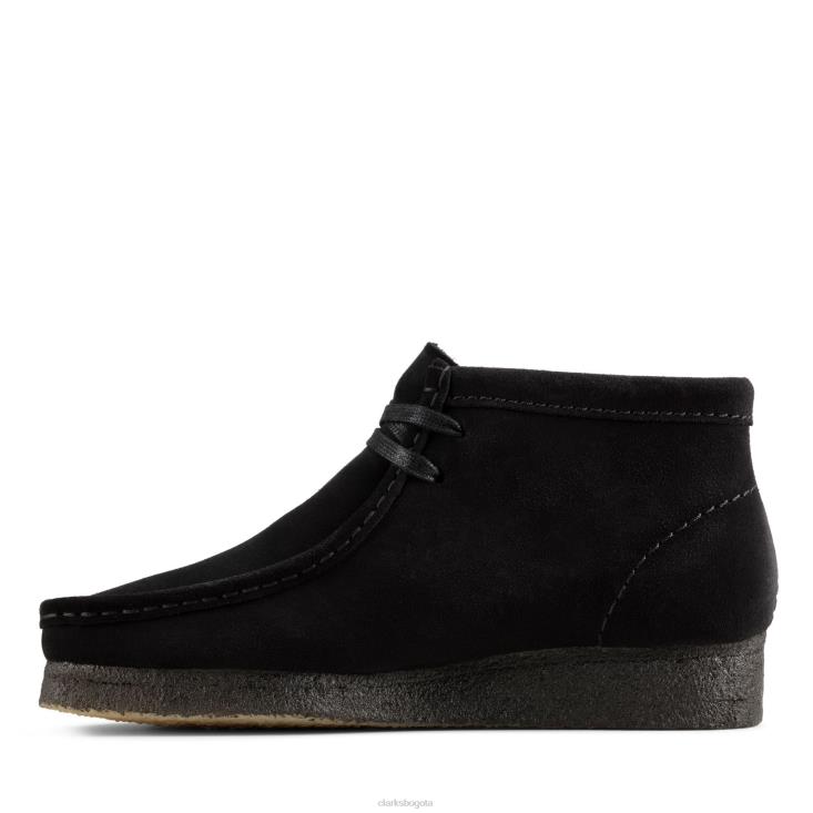 Clarks 0DX8L3016 bota clarks wallabee de ante negro mujer ante negro