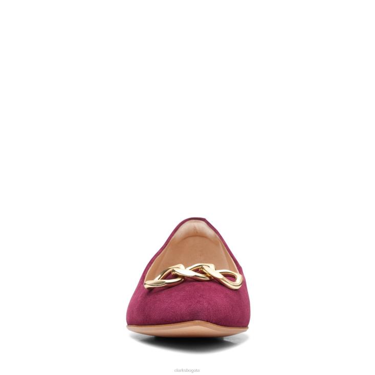 Clarks 0DX8L3021 laina 15 trim clarks merlot gamuza mujer ante merlot
