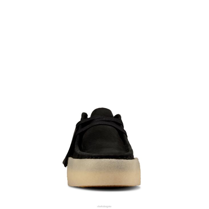 Clarks 0DX8L3023 taza wallabee clarks negra mujer nubuck negro