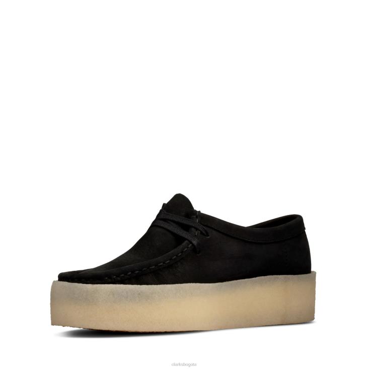Clarks 0DX8L3023 taza wallabee clarks negra mujer nubuck negro