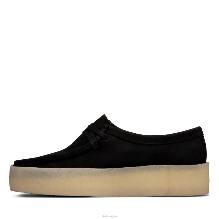 Clarks 0DX8L3023 taza wallabee clarks negra mujer nubuck negro