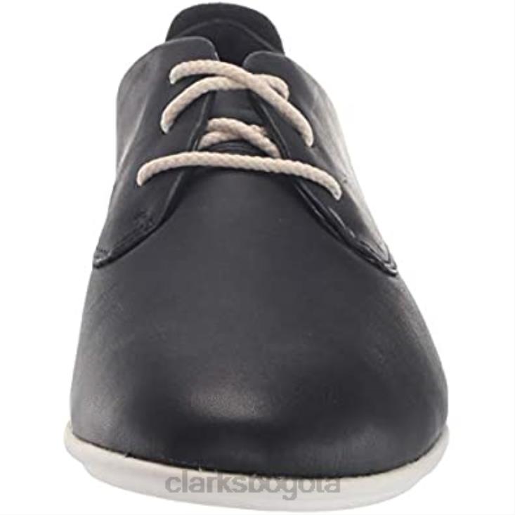 Clarks 0DX8L303 zapatilla de mujer con cordones coral clarks cuero negro mujer cuero negro