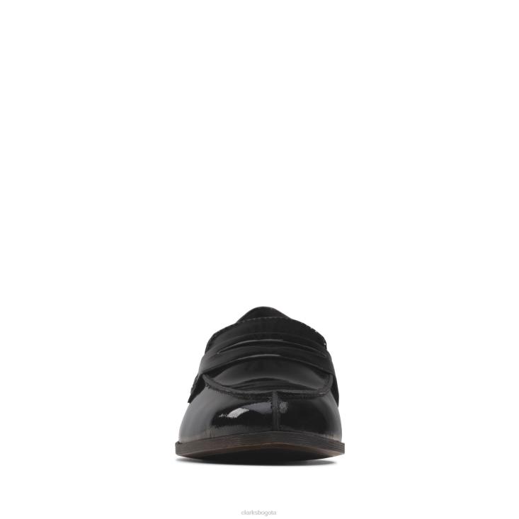 Clarks 0DX8L3033 mocasines hamble de charol negro clarks mujer charol negro