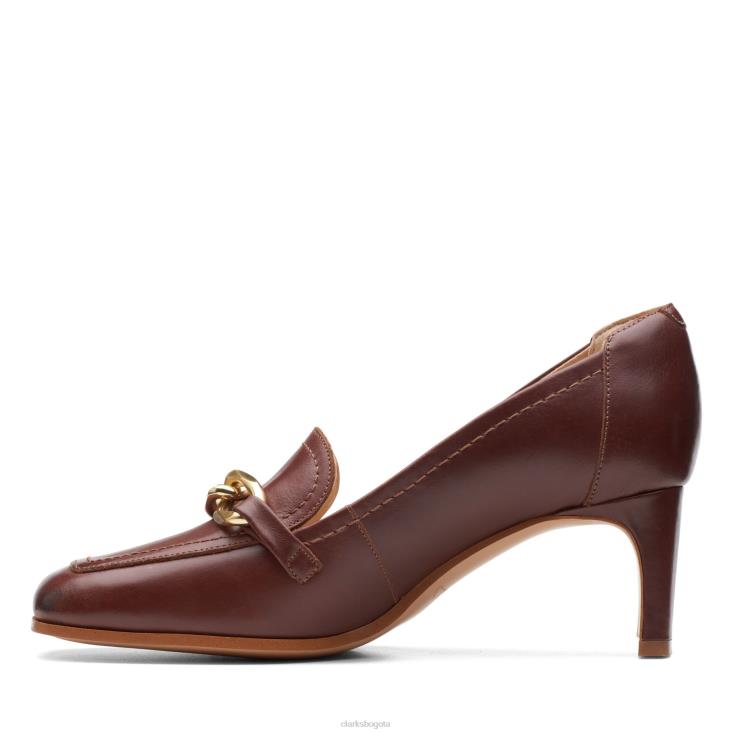 Clarks 0DX8L3044 bronceado británico lea seren 55 trim clarks mujer lea bronceada británica