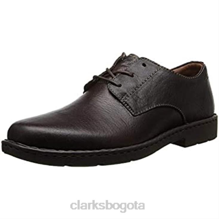 Clarks 0DX8L305 Clarks de cuero marrón para hombre Stratton Way Stratton Way hombres cuero marrón