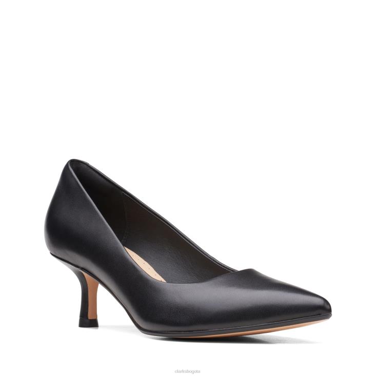 Clarks 0DX8L3057 clarks cuero negro violeta 55 rae mujer cuero negro