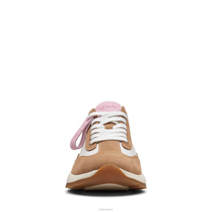 Clarks 0DX8L3063 dash lite lo clarks combi tostado claro mujer combinación bronceado claro