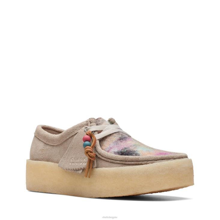Clarks 0DX8L3065 Taza clarks combi wallabee gris mujer combinado gris