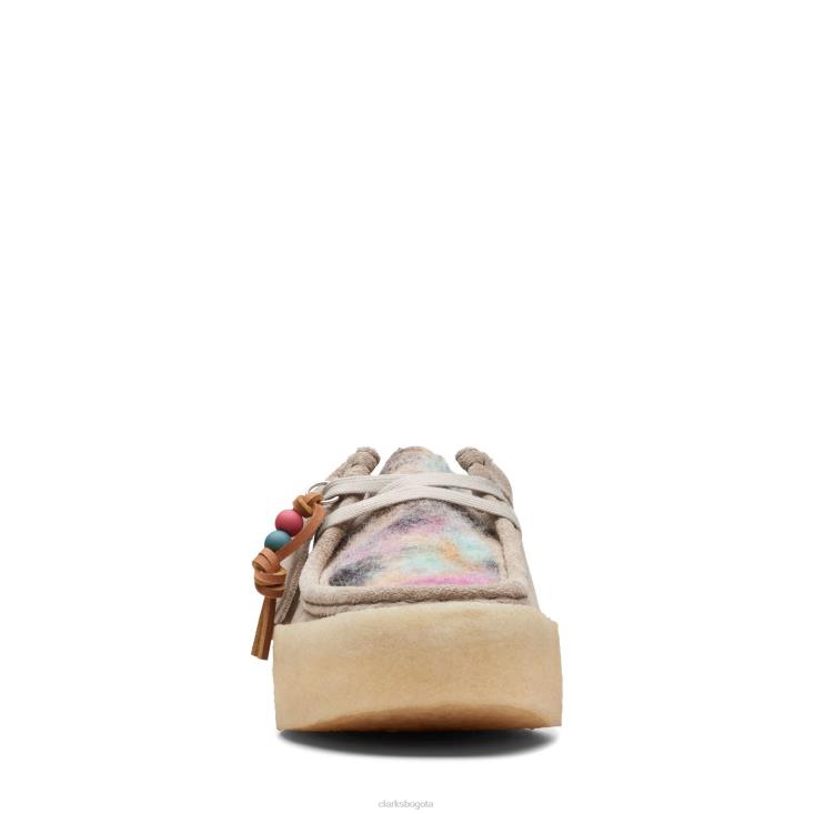 Clarks 0DX8L3065 Taza clarks combi wallabee gris mujer combinado gris