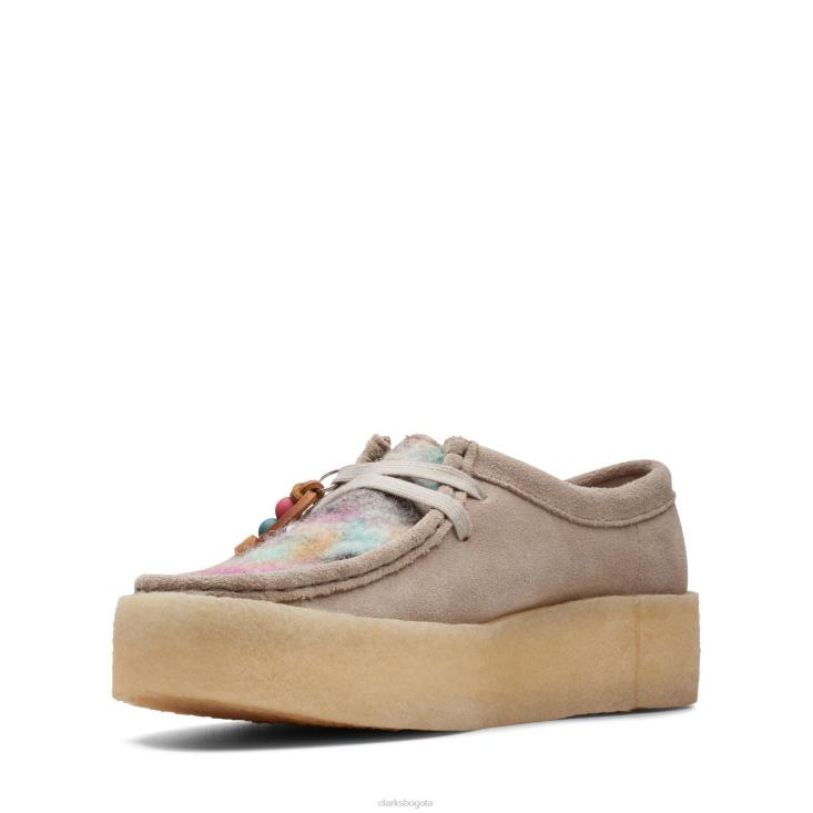 Clarks 0DX8L3065 Taza clarks combi wallabee gris mujer combinado gris