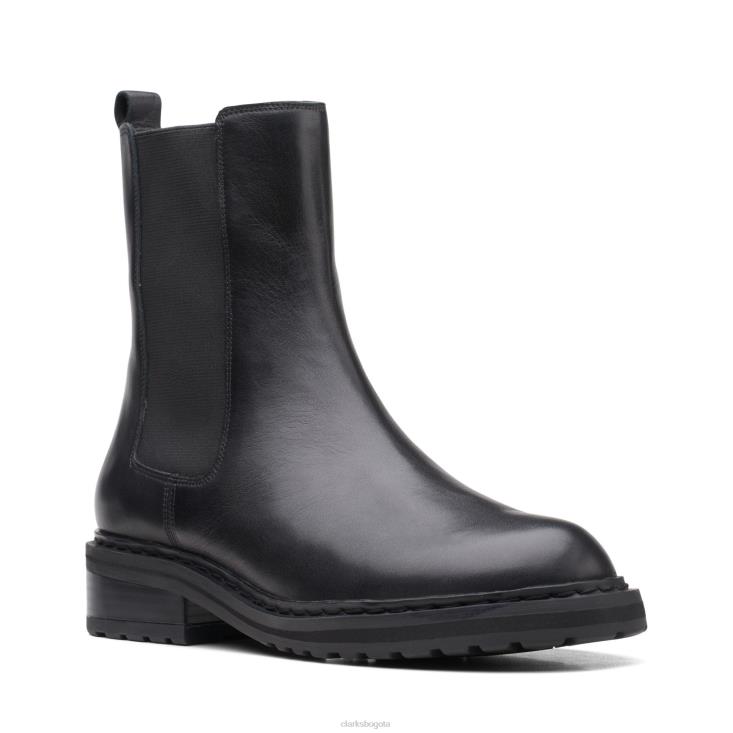 Clarks 0DX8L3066 clarks tilham chelsea cuero negro mujer cuero negro