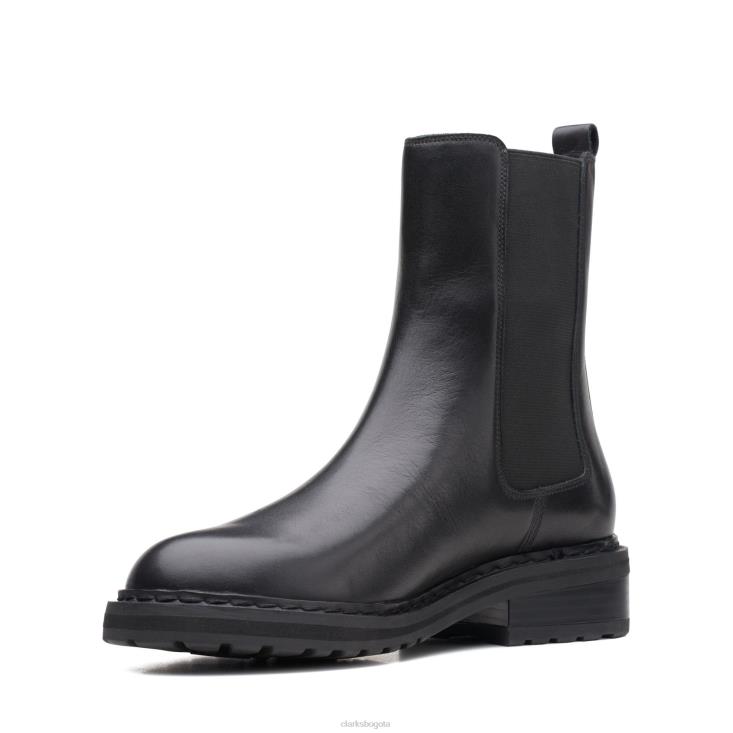 Clarks 0DX8L3066 clarks tilham chelsea cuero negro mujer cuero negro